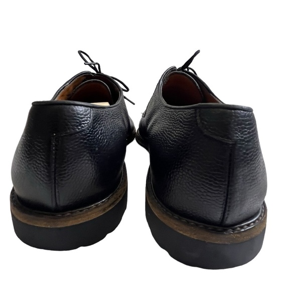 Salvatore Ferragamo Oxford Pebbled Black Leather Shoes Mens Size 11 main image 11